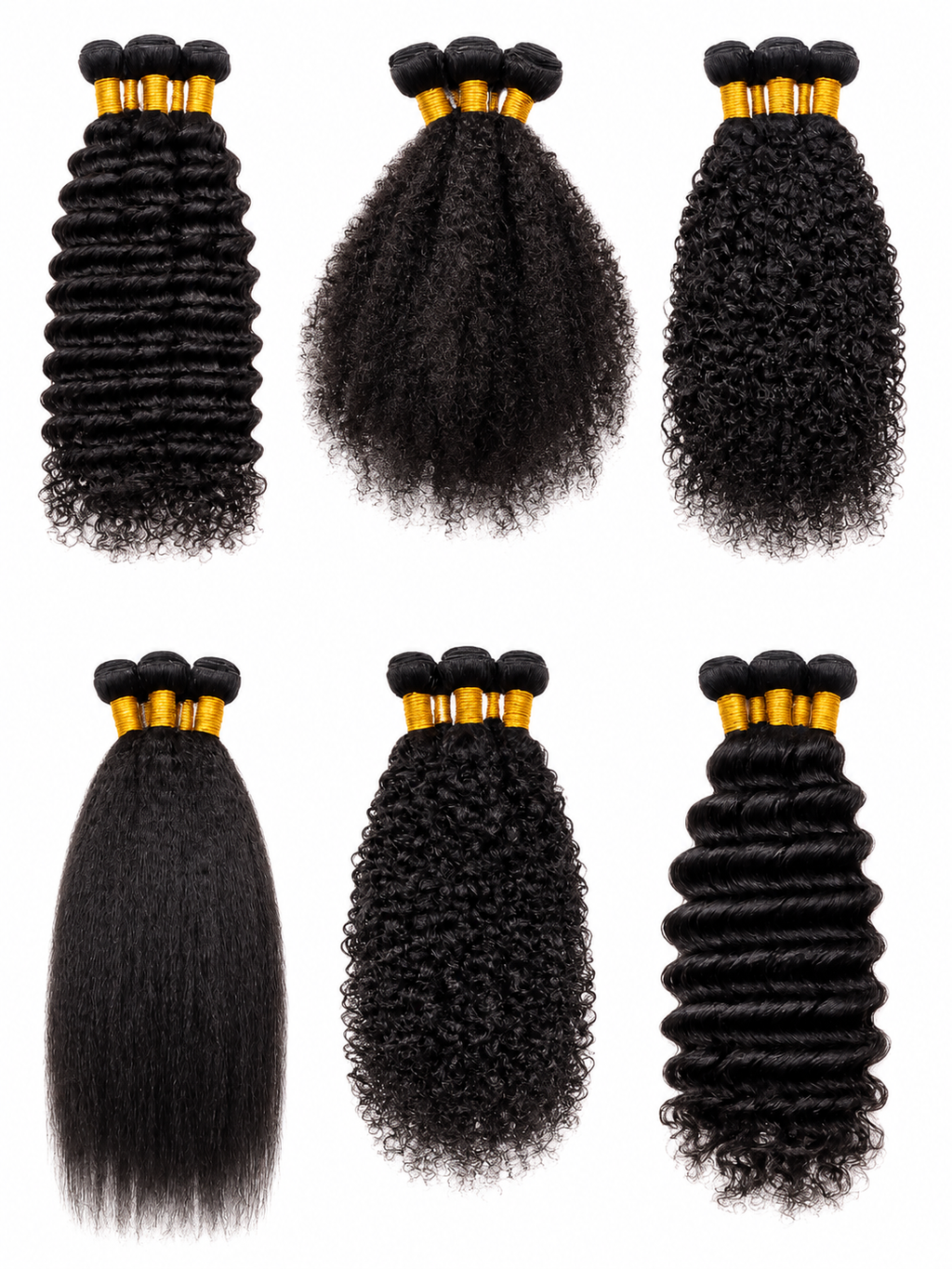 HK hair Afro kinky curly 12A virgin human hair bundles